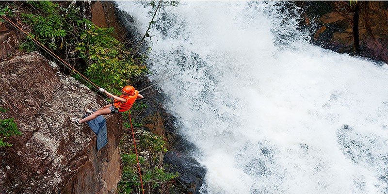 Full option canyoning at Datanla waterfall